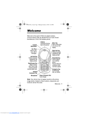 Motorola C155 - Cell Phone - GSM Owner's Manual