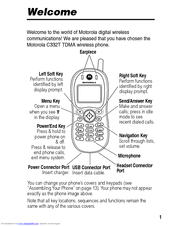 Motorola C332 Series User Manual