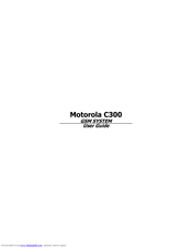 Motorola C300 User Manual