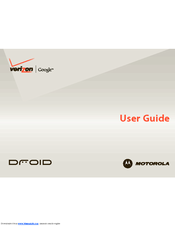 Motorola DROID - VERIZON User Manual