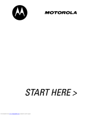 Motorola E310 Start Here Manual