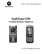 Motorola E398 GSM Service Manual