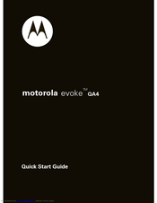 Motorola Evoke 68000201587-B Quick Start Manual