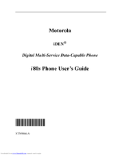Motorola iDEN i335 User Manual
