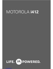 Motorola I412 User Manual