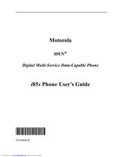 Motorola IDEN NTN9468-B User Manual