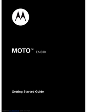 Motorola MOTO 68004061015 Getting Started Manual
