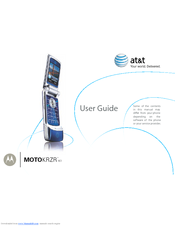 Motorola MOTORAZR K1 User Manual
