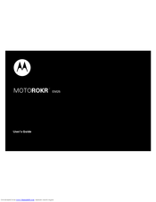 Motorola MOTOROKR EM25 User Manual