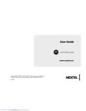 Motorola NNTN7983A User Manual