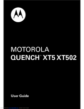 Motorola QUENCH XT5 User Manual