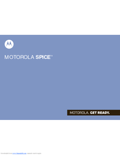 Motorola SPICE XT300 User Manual