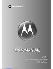 Motorola V191 User Manual