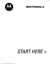 Motorola V291 Start Here Manual