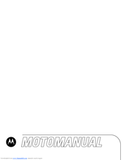 Motorola V323 - Cell Phone - CDMA2000 1X Owner's Manual