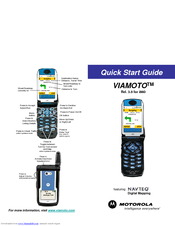 Motorola VIAMOTO NAVTEQ Quick Start Manual