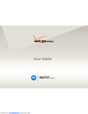Motorola VERIZON MOTO VU204 User Manual