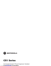 Motorola C51 Series User Manual