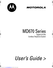 Motorola MD670 Series User Manual