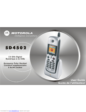 Motorola SD4502 - System Expansion Cordless Handset Extension User Manual
