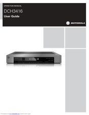 Motorola DCH3416 User Manual
