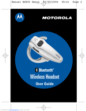 Motorola HS805 Nexus User Manual