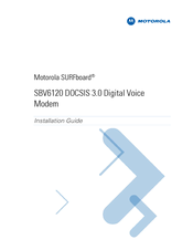 Motorola SURFboard SBV6120E Installation Manual