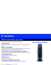 Motorola SURFboard SB5102 User Manual