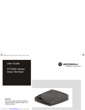 Motorola VT1005 - Vonage VOIP Broadband Gateway Modem User Manual