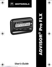 Motorola Advisor Pro FLX User Manual