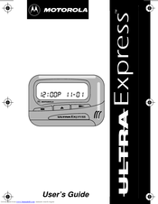 Motorola Ultra Express 6881023B75-A(X) User Manual