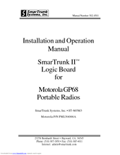 Motorola GP68 Installation And Operation Manual
