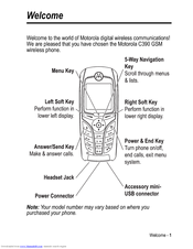Motorola C390 Owner's Manual