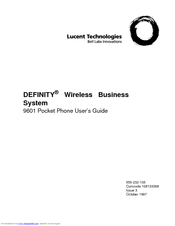 Lucent Technologies DEFINITY 9601 User Manual