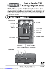 Moultrie GAMESPY DIGITAL CAMERA M80 Instructions Manual