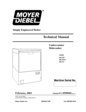 Moyer Diebel 401-HTN Technical Manual