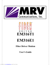 MRV Communications EM316T1 User Manual