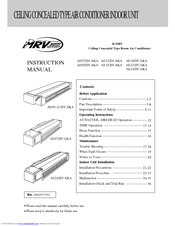 Haier AE09~212FCAKA Instruction Manual