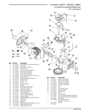 Mtd 340BV Parts List