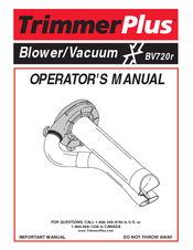TrimmerPlus Plus BV720R Operator's Manual
