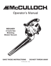 McCulloch MB320BV Operator's Manual