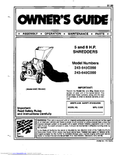 MTD 243-685C000 Owner's Manual