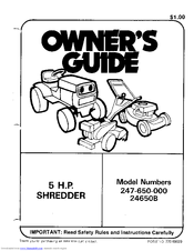 MTD 24650B Owner's Manual