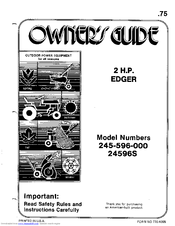 Mtd 245-596-000 Owner's Manual