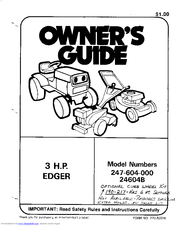MTD 24604B Owner's Manual