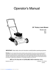 MTD 22 Operator's Manual