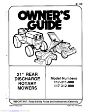 MTD 117-311-000 Owner's Manual