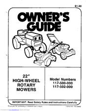 MTD 117-500-000 Owner's Manual