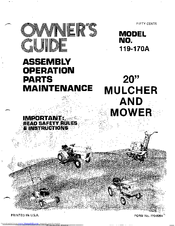 MTD 119-170A Owner's Manual