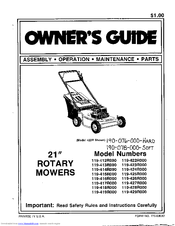 MTD 119-426R000 Owner's Manual